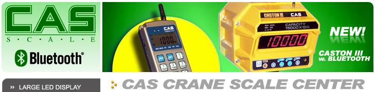 NEW! CAS Caston III w. Bluetooth Crane Scales